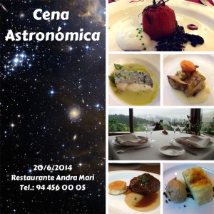 Cena Astronómica Andra Mari