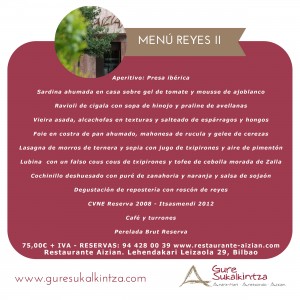 Menú Reyes Aizian