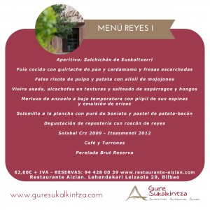 Menú Reyes Aizian