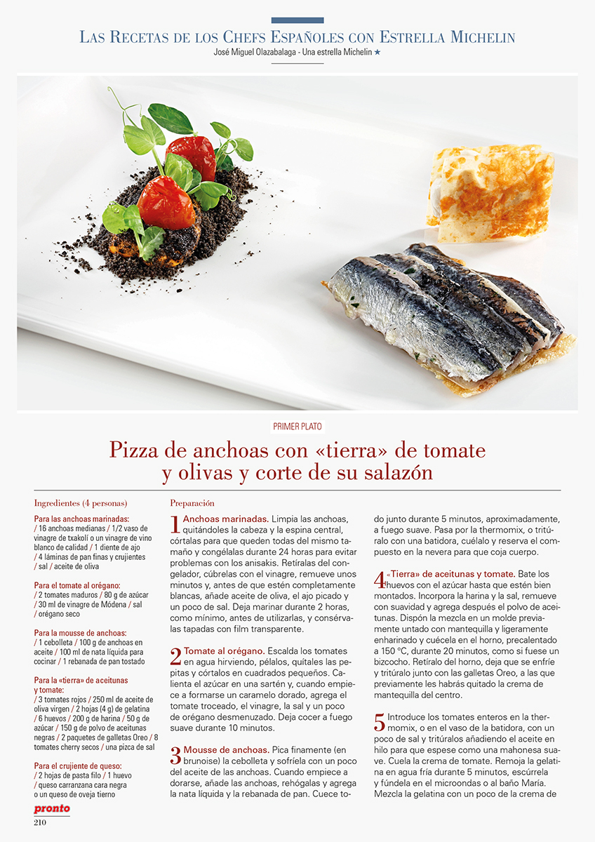 Noticia: La cocina de Aizian en la Revista Pronto - Gure Sukalkintza | Gure  Sukalkintza