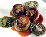 Receta: Alcachofas rellenas de foie y habas