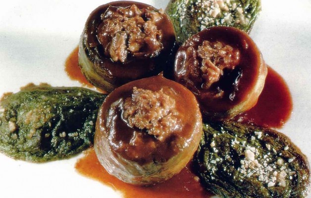 Receta: Alcachofas rellenas de foie y habas