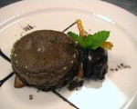 Receta: Soufflé de chocolate con sorbete de cacao amargo