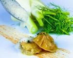 Receta: Raviolis de cigala con sopa de hinojo