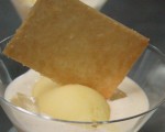 Receta: Sorbete de naranja, crema de vainilla y Grand Marnier