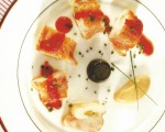 Receta: Kabratxo de roca con gelatina de aceitunas negras y mousse de anchoas en salazón