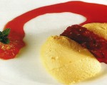 Receta: Mousse de vainilla con galleta y salsa de zanahoria