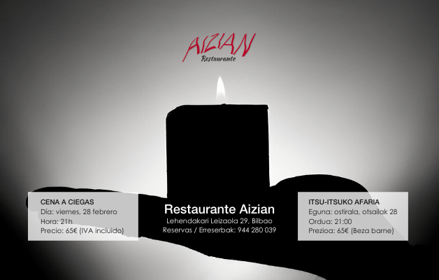 Restaurante Aizian Cena a ciegas febrero 2020