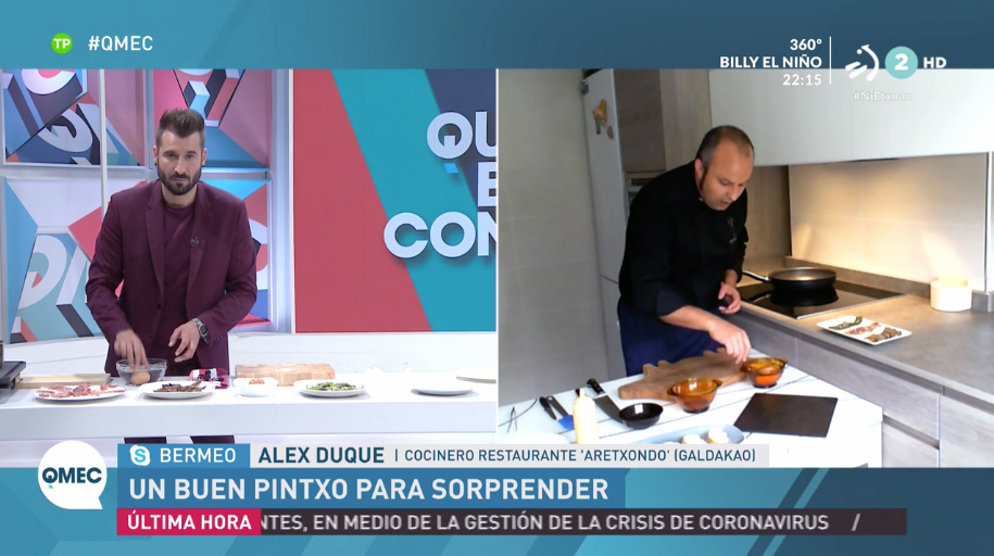 Alex Duke Aretxondo receta que me estas contando etb